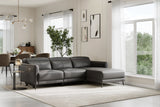 Andria Leather Reclining Sectional Sofa