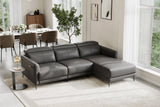 Andria Leather Reclining Sectional Sofa