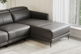Andria Leather Reclining Sectional Sofa