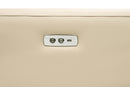 Valencia Andria Modern Right Hand Facing Top Grain Leather Reclining Sectional Sofa, Beige Color