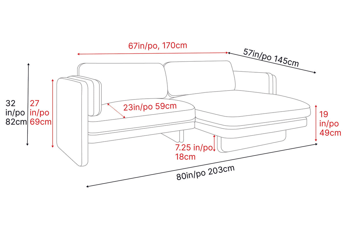 Annalise Leather Sectional Sofa