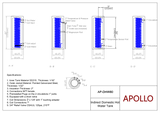 APOLLO DHW80 - Stainless Indirect Water Heater Tank - 80gal