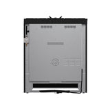 FORNO Espresso Leonardo 30" 5 cu. ft. Gas Range in Black with Antique Brass Handles, FFSGS1116-30BLK