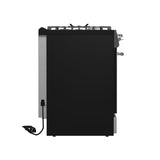 FORNO Espresso Leonardo 30" 5 cu. ft. Gas Range in Stainless Steel with Silver Handles, FFSGS1116-30