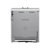 FORNO Espresso Leonardo 30" 5 cu. ft. Gas Range in White with Silver Handles, FFSGS1116-30WHT