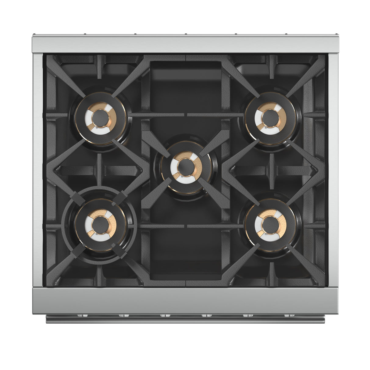FORNO Capriasca 30″ 4.32 cu. ft. Gas Range with 5 Italian Burners in Stainless Steel, FFSGS6260-30