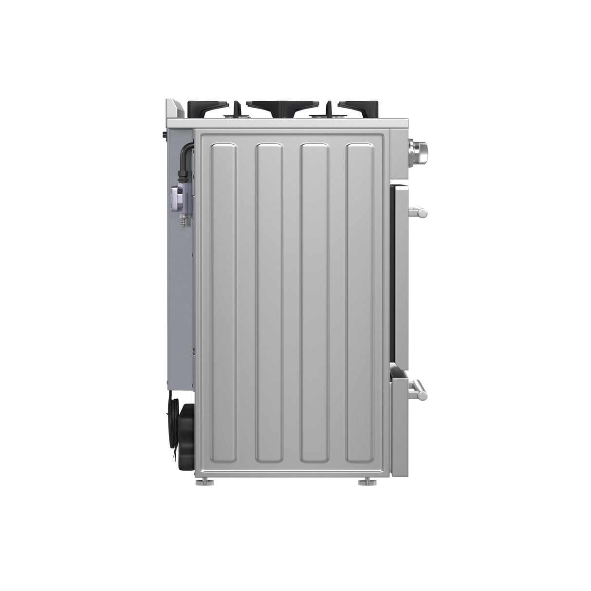 FORNO Breno 24" 2.3 cu. ft. Freestanding Gas Range with 4 Sealed Burners in Stainless Steel, FFSGS6272-24