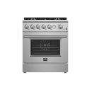 FORNO Giovanni 30" 4.32 cu. ft. Gas Range with 5 Sealed Burners, Air Fry Basket, Wok Support and Griddle, FFSGS6274-30