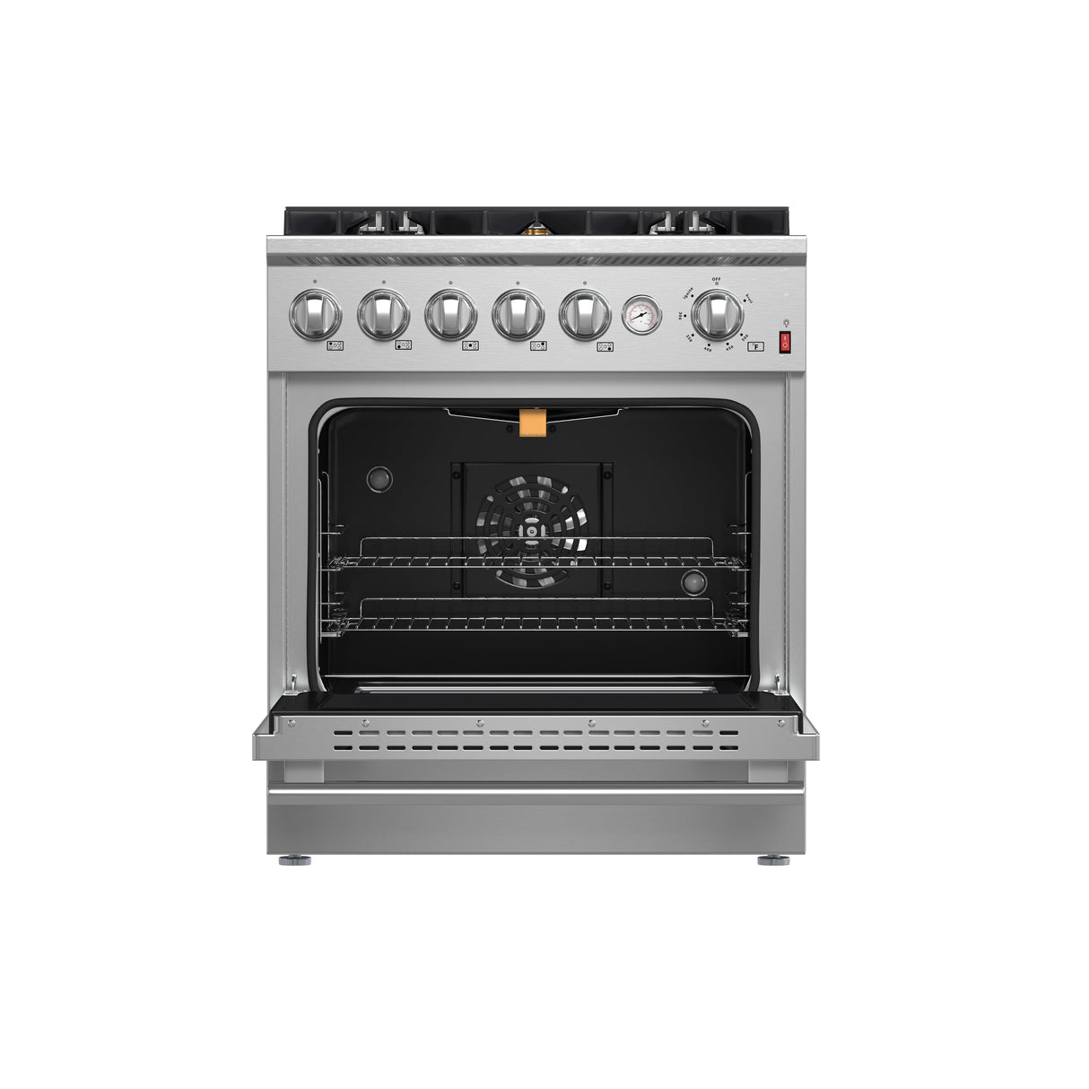 FORNO Giovanni 30" 4.32 cu. ft. Gas Range with 5 Sealed Burners, Air Fry Basket, Wok Support and Griddle, FFSGS6274-30