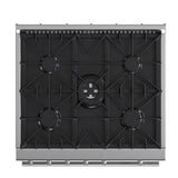 FORNO Giovanni 30" 4.32 cu. ft. Gas Range with 5 Sealed Burners, Air Fry Basket, Wok Support and Griddle, FFSGS6274-30
