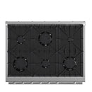 FORNO Marco 36" 5.36 cu.ft. Gas Range with 6 Burners and Built-In Temperature Gauge, FFSGS6277-36
