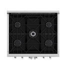 FORNO Galiano 30" 4.32 cu. ft. Freestanding Gas Range with French Door and 5 Burners, FFSGS6444-30