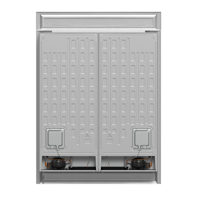 FORNO Maderno 60" 27.2 cu.ft. Convertible Refrigerator and Freezer with Modern Trim Kit, FFFFD1722-60S