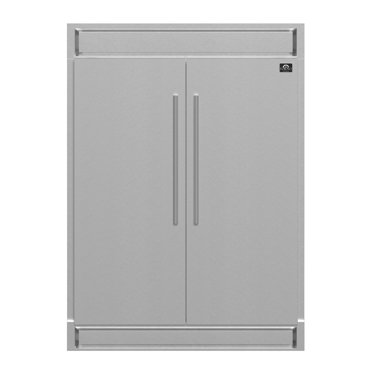 FORNO Maderno 60" 27.2 cu.ft. Convertible Refrigerator and Freezer with Modern Trim Kit, FFFFD1722-60S