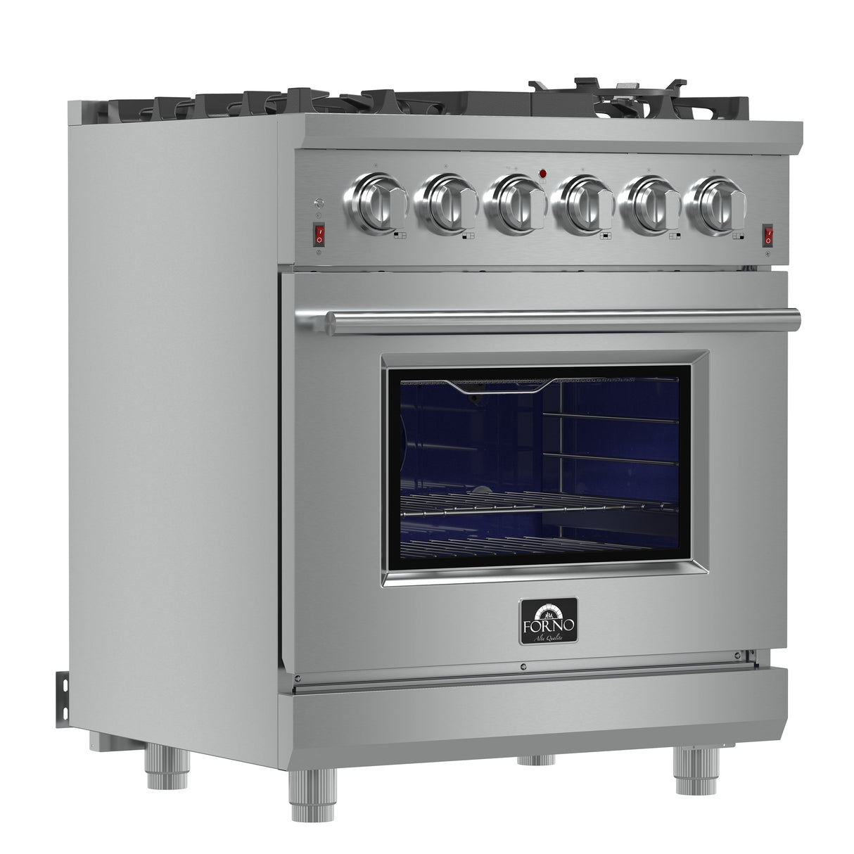 FORNO Massimo 30″ 4.32 cu. ft. Freestanding Gas Range with 5 Burners, FFSGS6239-30