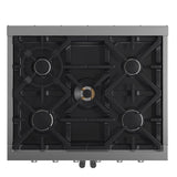 FORNO Massimo 30″ 4.32 cu. ft. Freestanding French Door Gas Range with 5 Burners, FFSGS6439-30