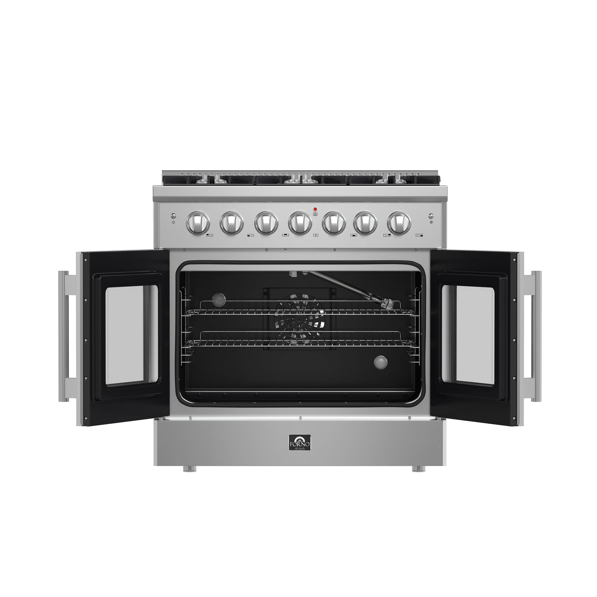 FORNO Galiano 36" 5.36 cu. ft. Freestanding Gas Range with French Door and 6 Burners, FFSGS6444-36