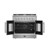 FORNO Galiano 36" 5.36 cu. ft. Freestanding Gas Range with French Door and 6 Burners, FFSGS6444-36