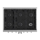 FORNO Galiano 36" 5.36 cu. ft. Freestanding Gas Range with French Door and 6 Burners, FFSGS6444-36