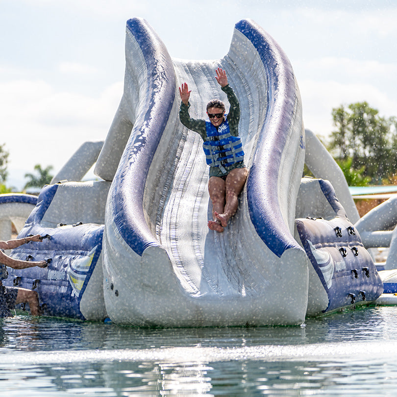 Aquaglide Loki, Dual Entry Luge Slide, Multi-Climb & Cave Feature