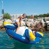 Aquaglide Rockit Jr 4-Person Inflatable Circular Water Rocker