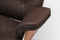 Valencia Armoni Top Grain Leather Lounge Chair & Ottoman, Dark Chocolate