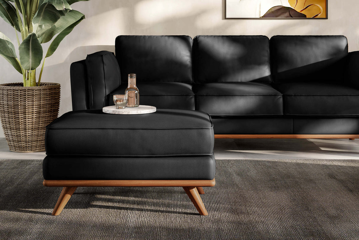 Artisan Leather Ottoman