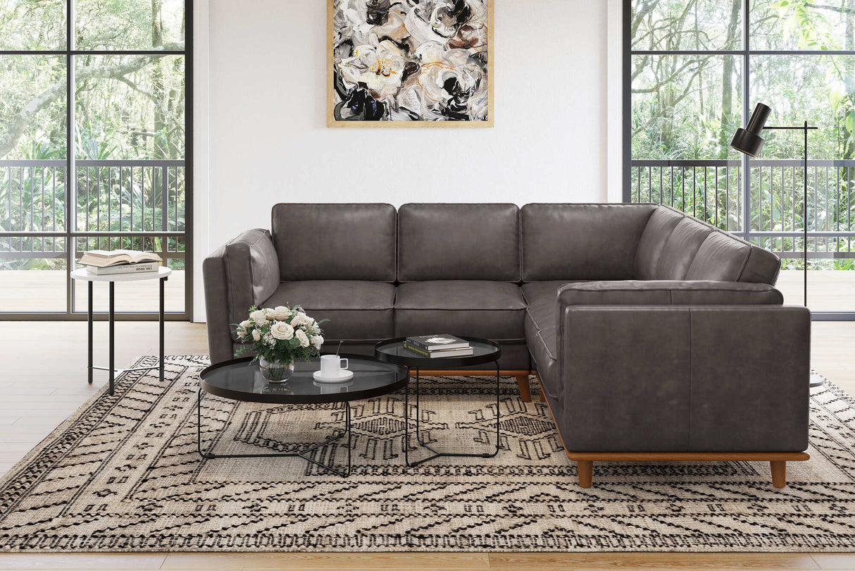 Artisan Leather Corner Sectional Sofa