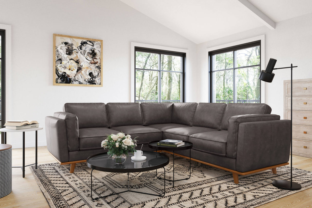 Artisan Leather Corner Sectional Sofa