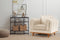 Valencia Artisan Top Grain Leather Accent Chair, Beige