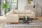 Valencia Artisan Top Grain Leather L-Shape Corner Sectional Sofa, Beige