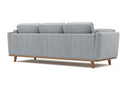 Valencia Artisan Swiss Linen Three Seat Sofa, Grey