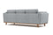 Valencia Artisan Swiss Linen Three Seat Sofa, Grey
