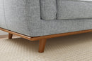Valencia Artisan Swiss Linen Three Seat Sofa, Grey