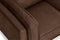 Valencia Artisan Top Grain Leather L-Shape Corner Sectional Sofa, Dark Chocolate