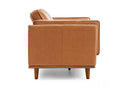 Valencia Artisan Top Grain Leather Loveseat Sofa, Cognac