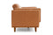 Valencia Artisan Top Grain Leather Loveseat Sofa, Cognac