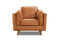 Valencia Artisan Top Grain Leather Accent Chair, Cognac