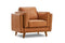 Valencia Artisan Top Grain Leather Accent Chair, Cognac