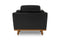 Valencia Artisan Top Grain Leather Accent Chair, Black