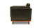 Valencia Artisan Top Grain Leather Accent Chair, Olive Green