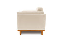 Valencia Artisan Top Grain Leather Loveseat Sofa, Beige