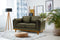Valencia Artisan Top Grain Leather Loveseat Sofa, Olive Green