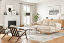 Valencia Artisan Top Grain Leather Three Seats with Right Chaise Sofa, Beige