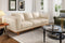 Valencia Artisan Top Grain Leather Wide Three Seats Sofa, Beige