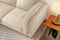 Valencia Artisan Top Grain Leather Wide Three Seats Sofa, Beige