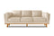 Valencia Artisan Top Grain Leather Wide Three Seats Sofa, Beige