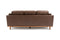 Valencia Artisan Top Grain Leather Wide Three Seats Sofa, Chocolate