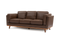 Valencia Artisan Top Grain Leather Wide Three Seats Sofa, Chocolate