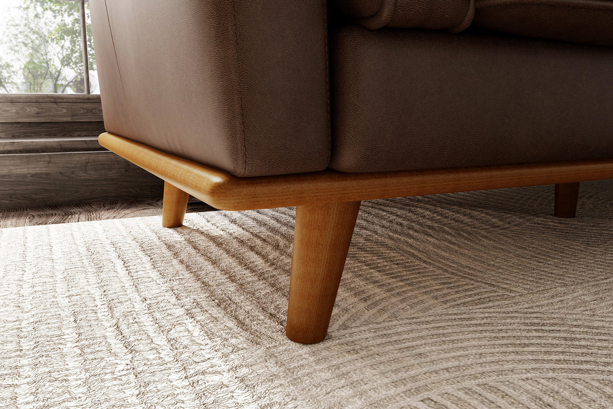 Valencia Artisan Top Grain Leather Wide Three Seats Sofa, Chocolate